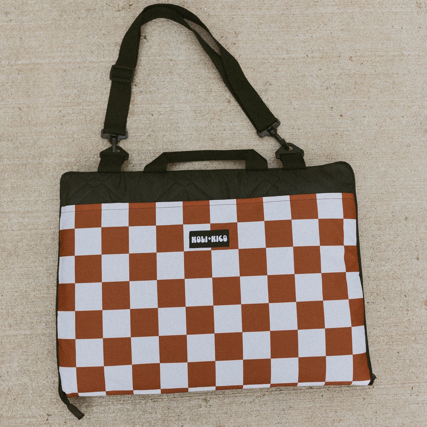 Outdoor Blanket || Rust Checkered