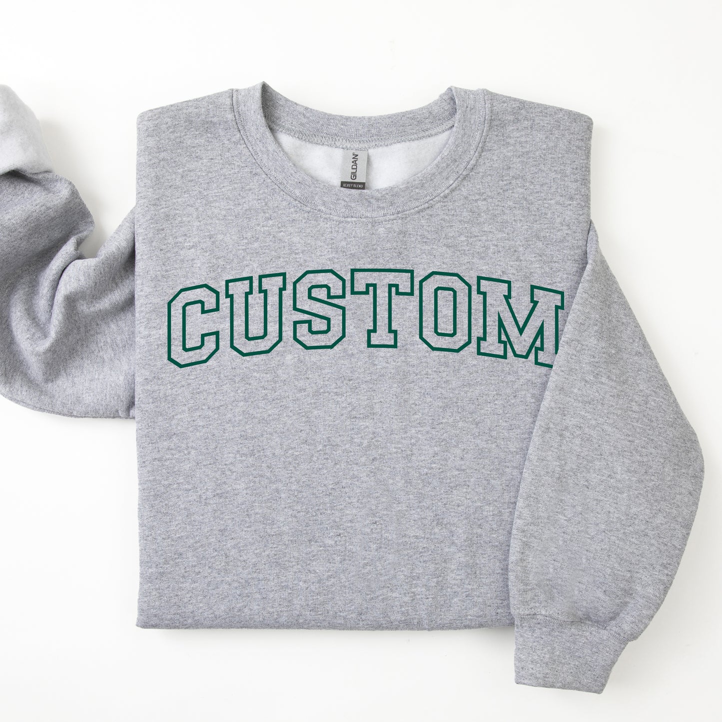 PUFF PRINT- Gildan Adult Crew Fleece- (Made To Order)