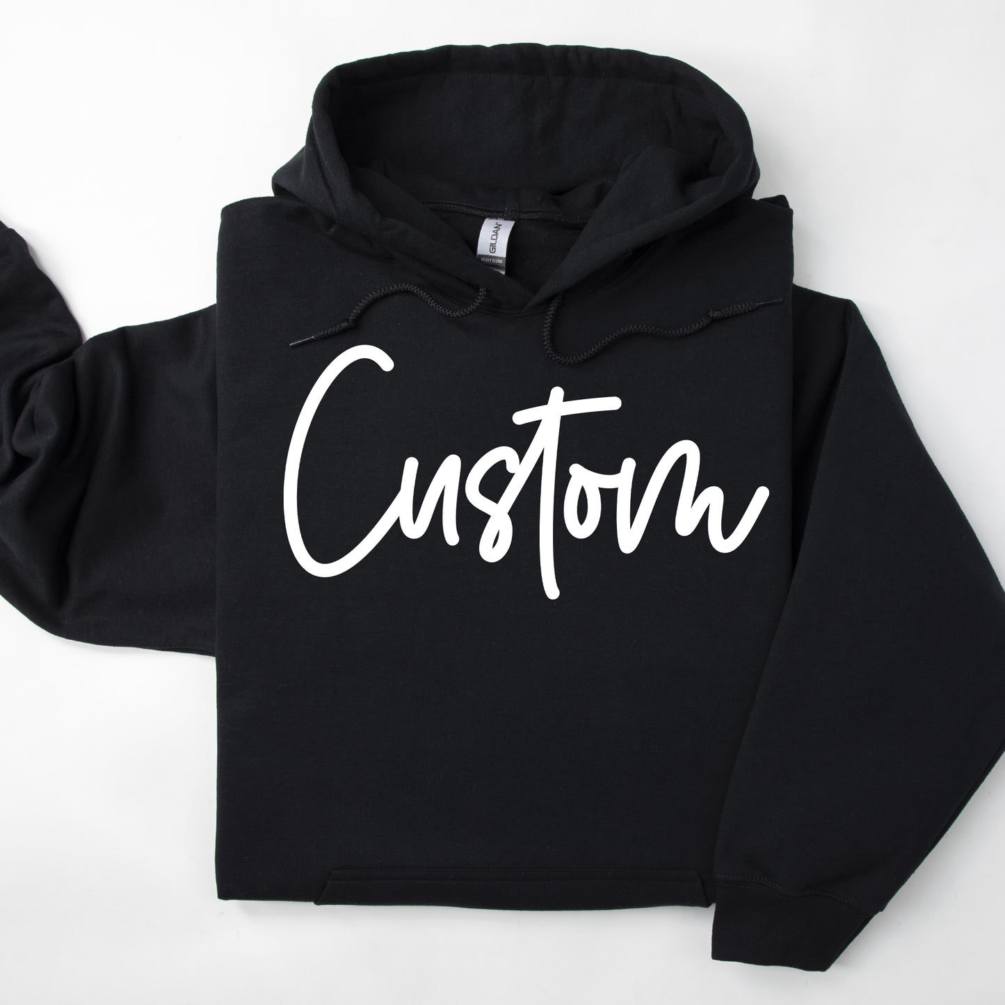 PUFF PRINT- Gildan Adult Crew Hoodie- (Made To Order)