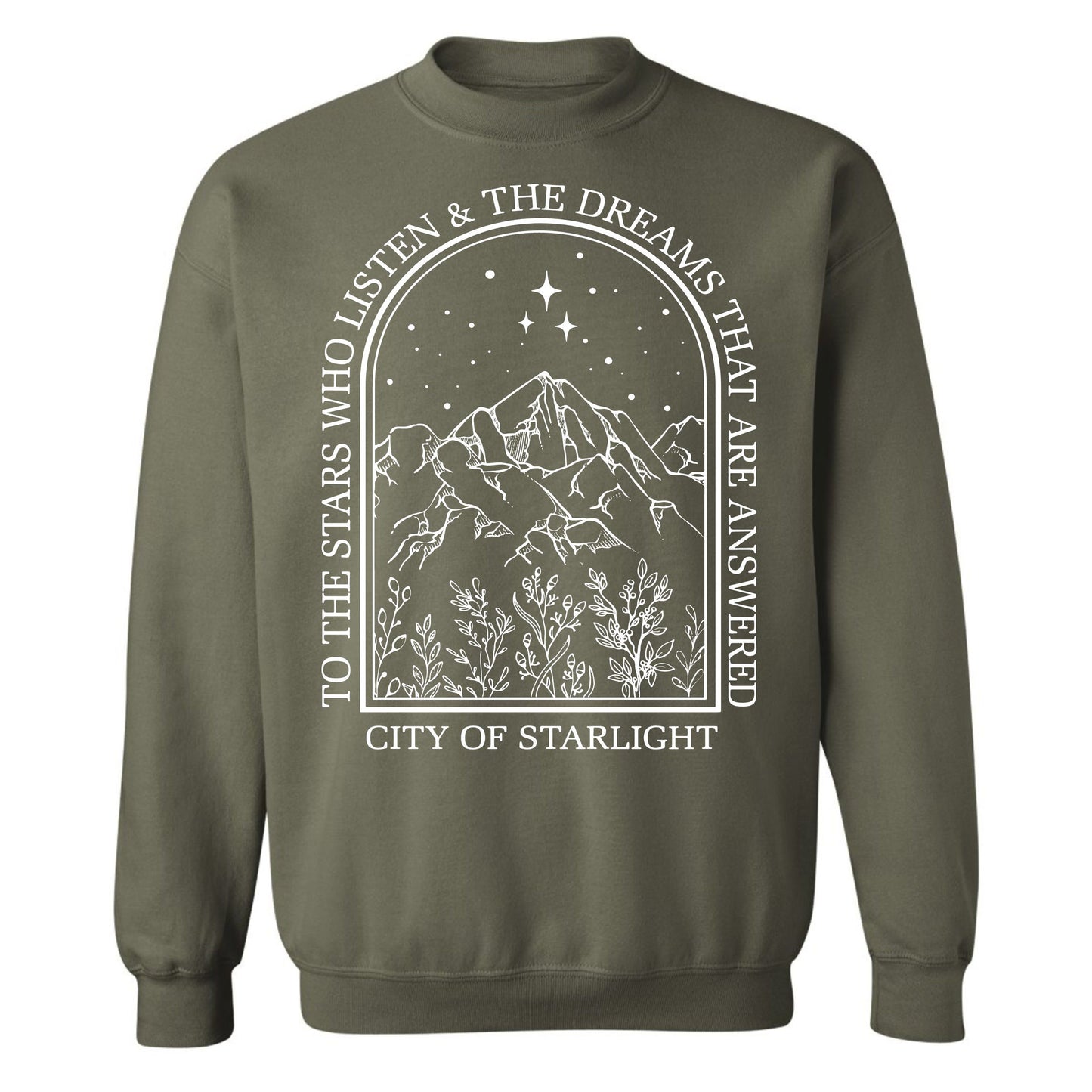 Gildan Adult Crewneck Fleece- City Of Starlight (Made To Order)