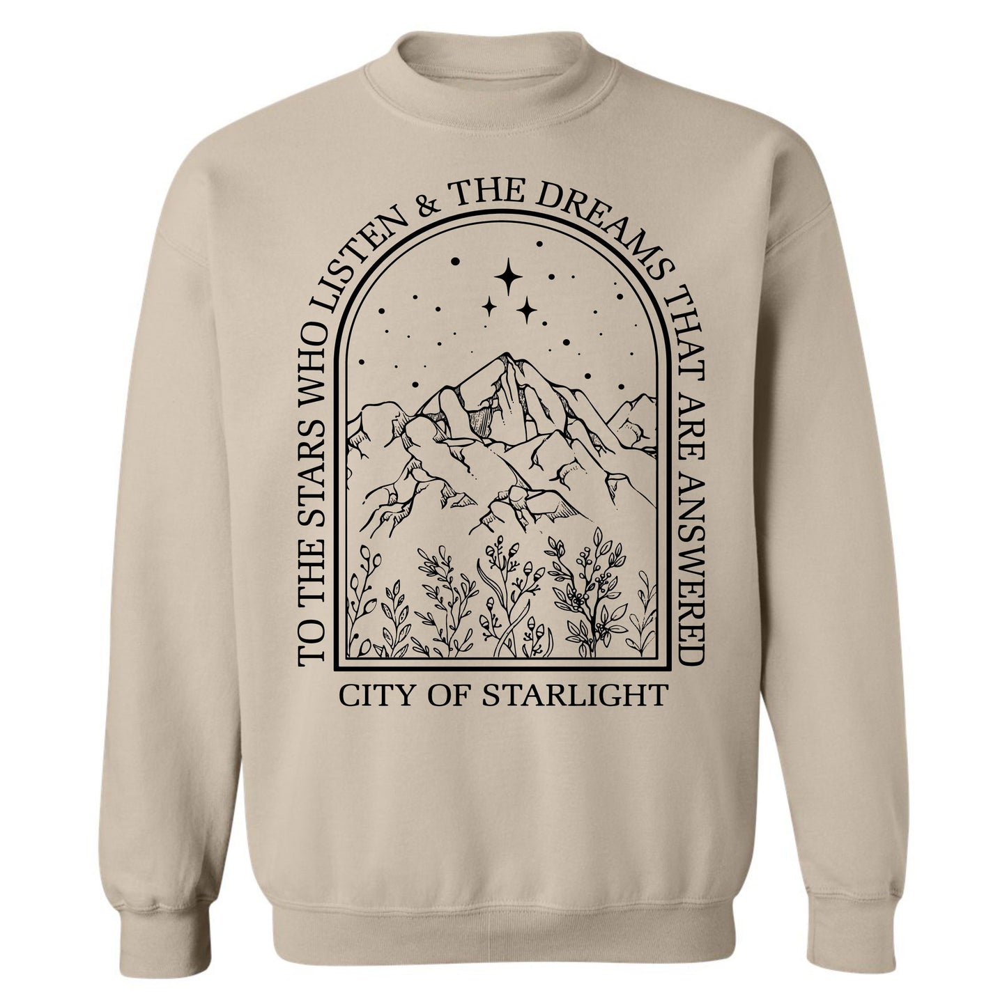Gildan Adult Crewneck Fleece- City Of Starlight (Made To Order)