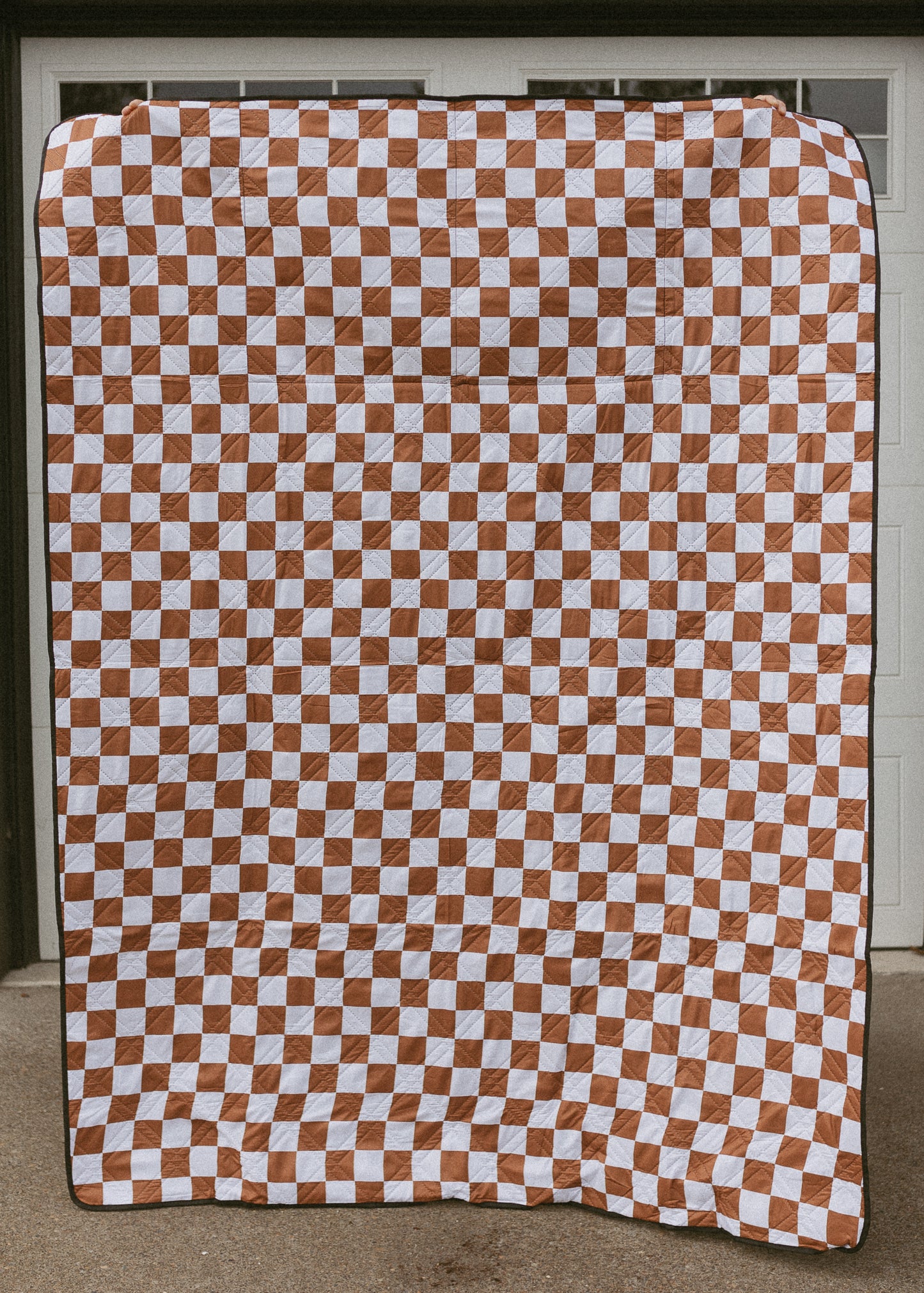 Outdoor Blanket || Rust Checkered