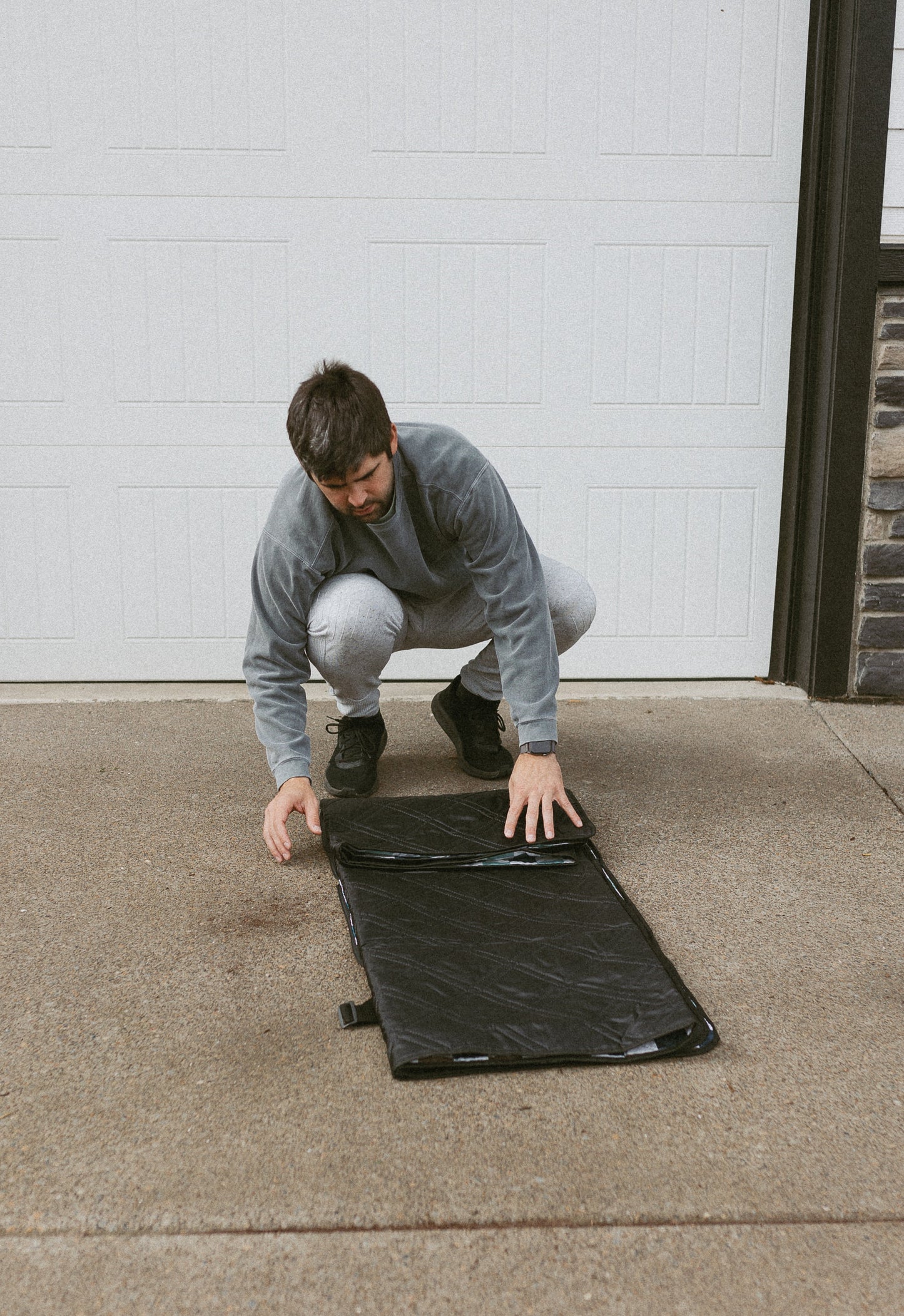 Outdoor Blanket || Blue/Brown Checkered
