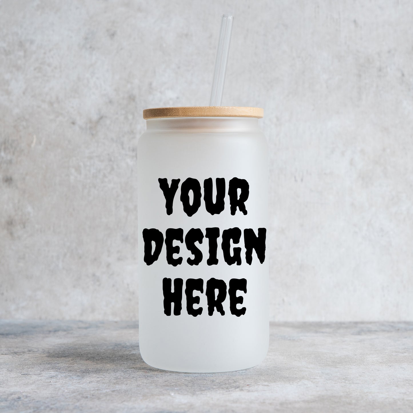 Halloween 16oz Frosted Glass Tumbler || (made to order)