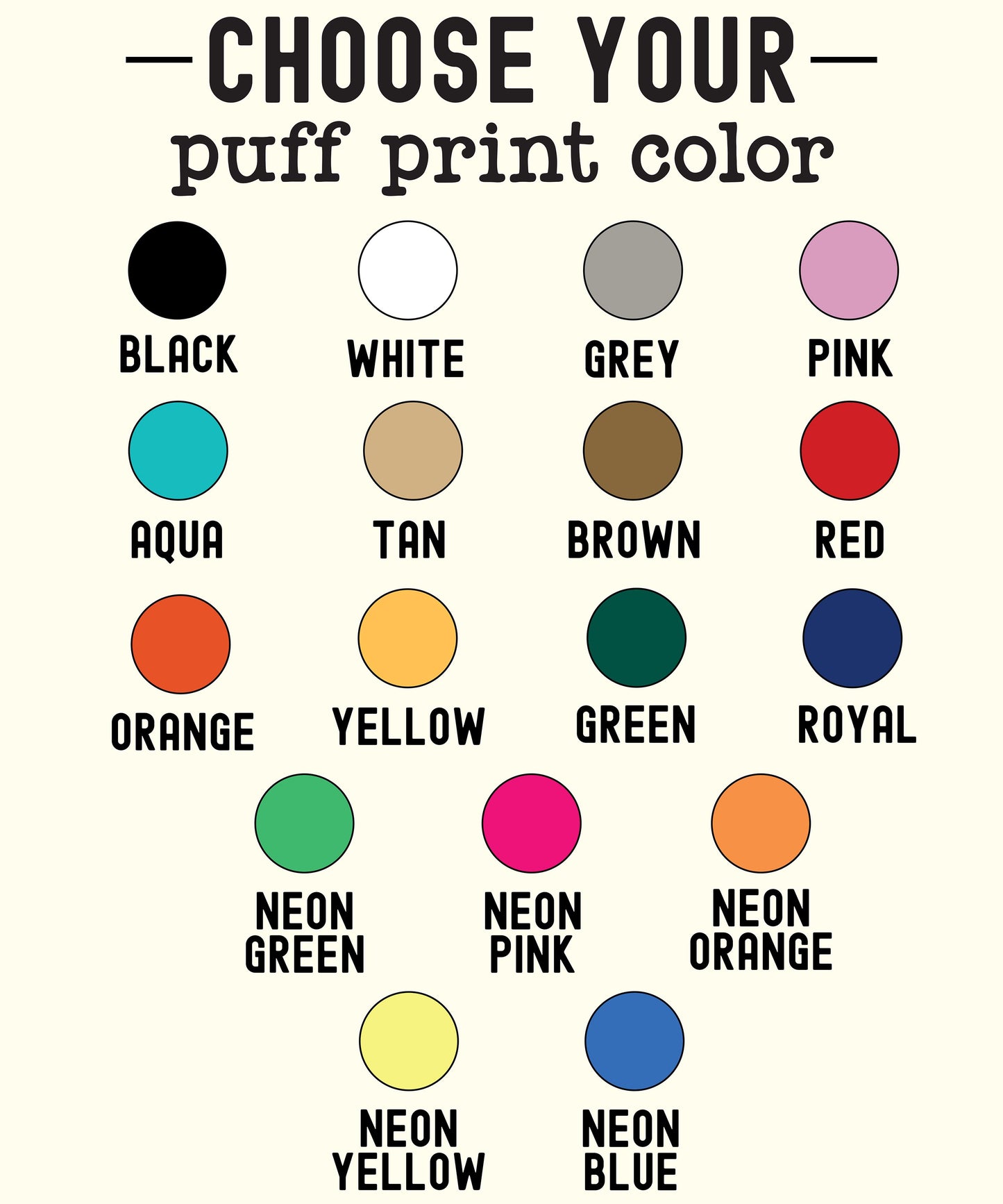 PUFF PRINT- Adult Comfort Colors Short Sleeve T-Shirt (made to order)