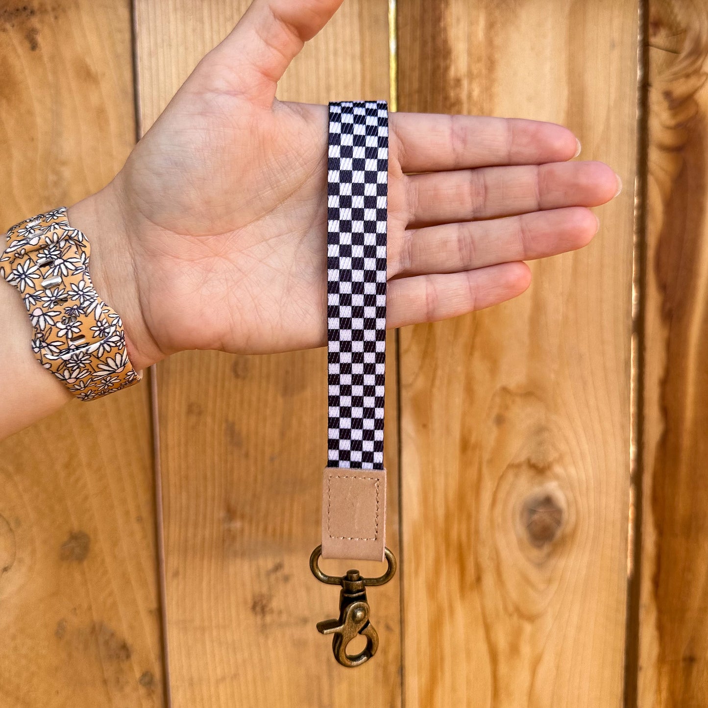 Checkered Wrist Lanyard