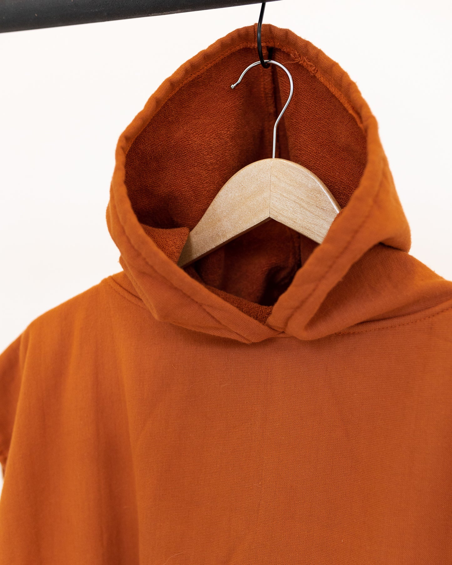 Kids Towel Poncho || Rust