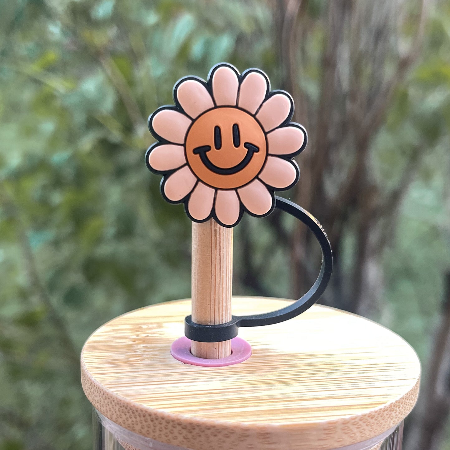 Smiley Daisy Straw Topper