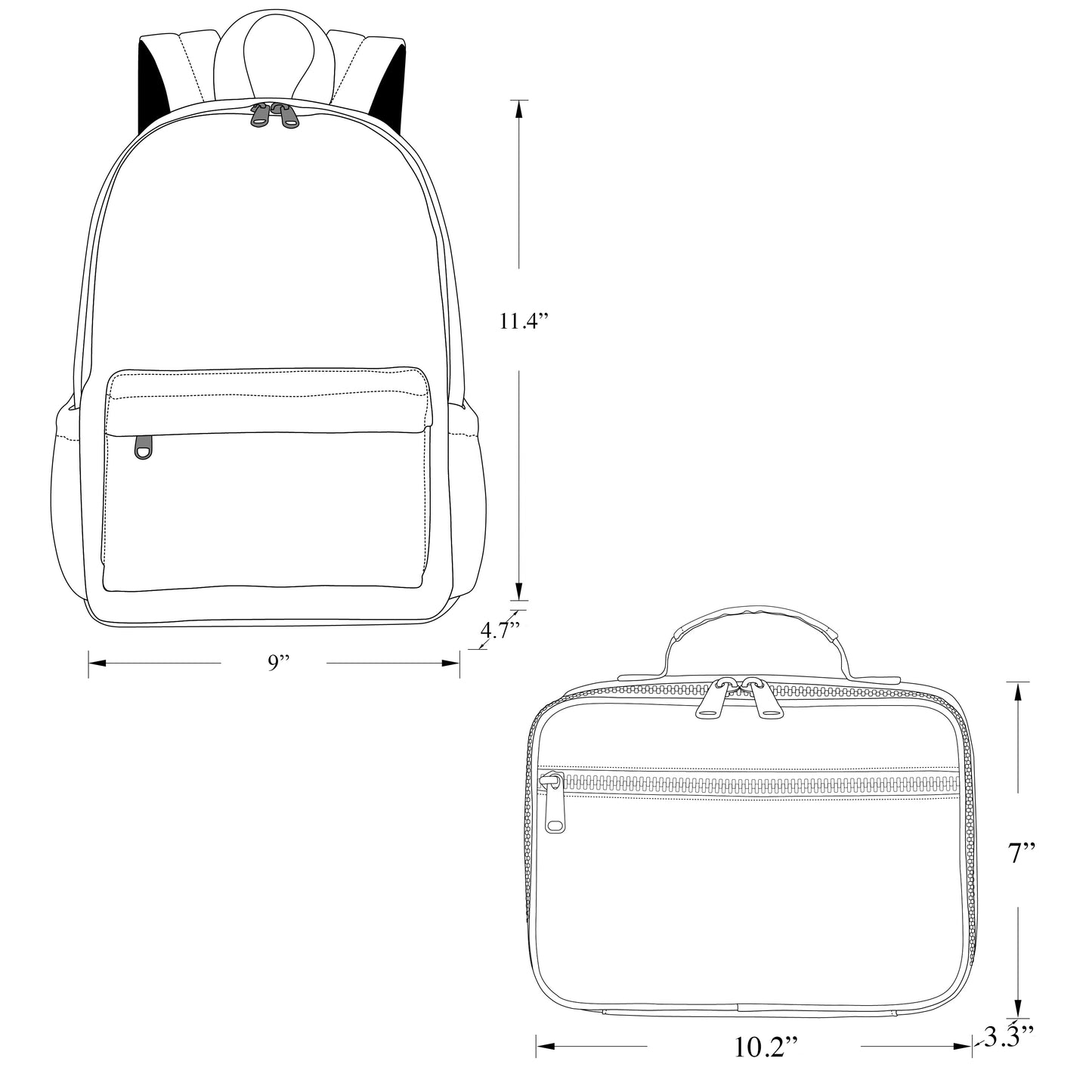 Mini Backpack || Checkered