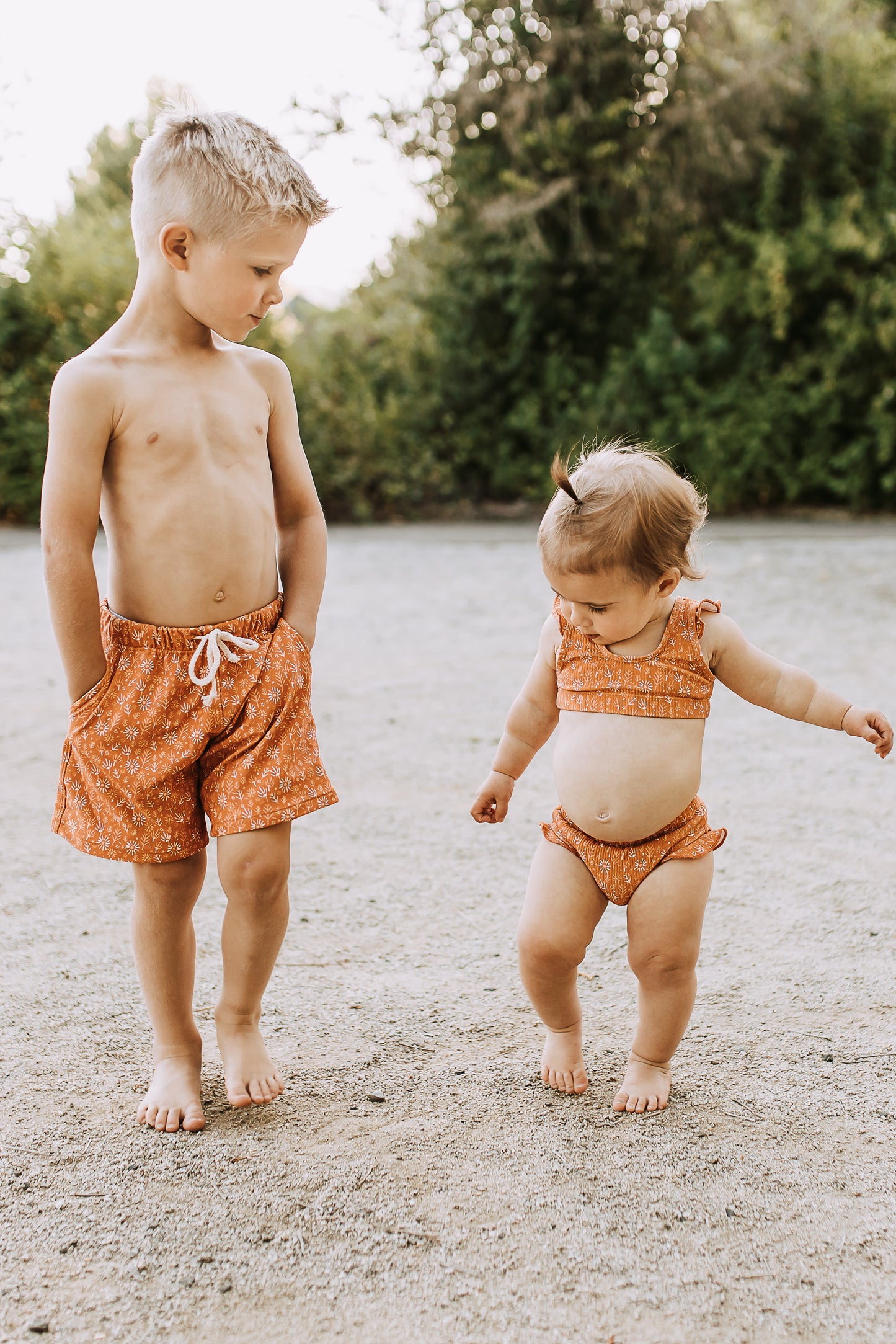 Ribbed Bikini || Dried Floral
