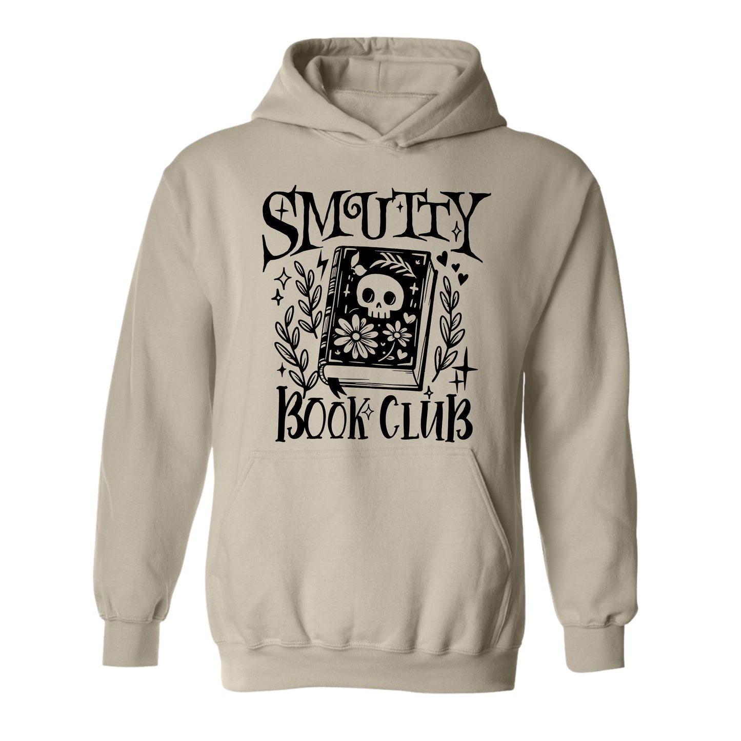 Gildan Adult Hoodie- Smutty Book Club Skull (Made To Order)