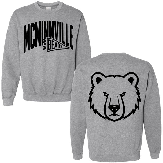 Flag/Mascot Head Crewneck Fleece