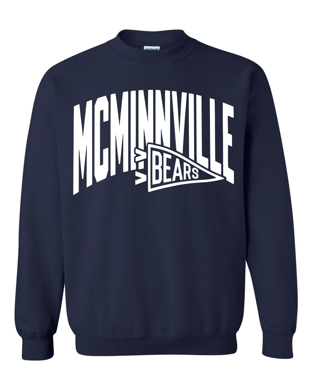 Flag/Mascot Head Crewneck Fleece