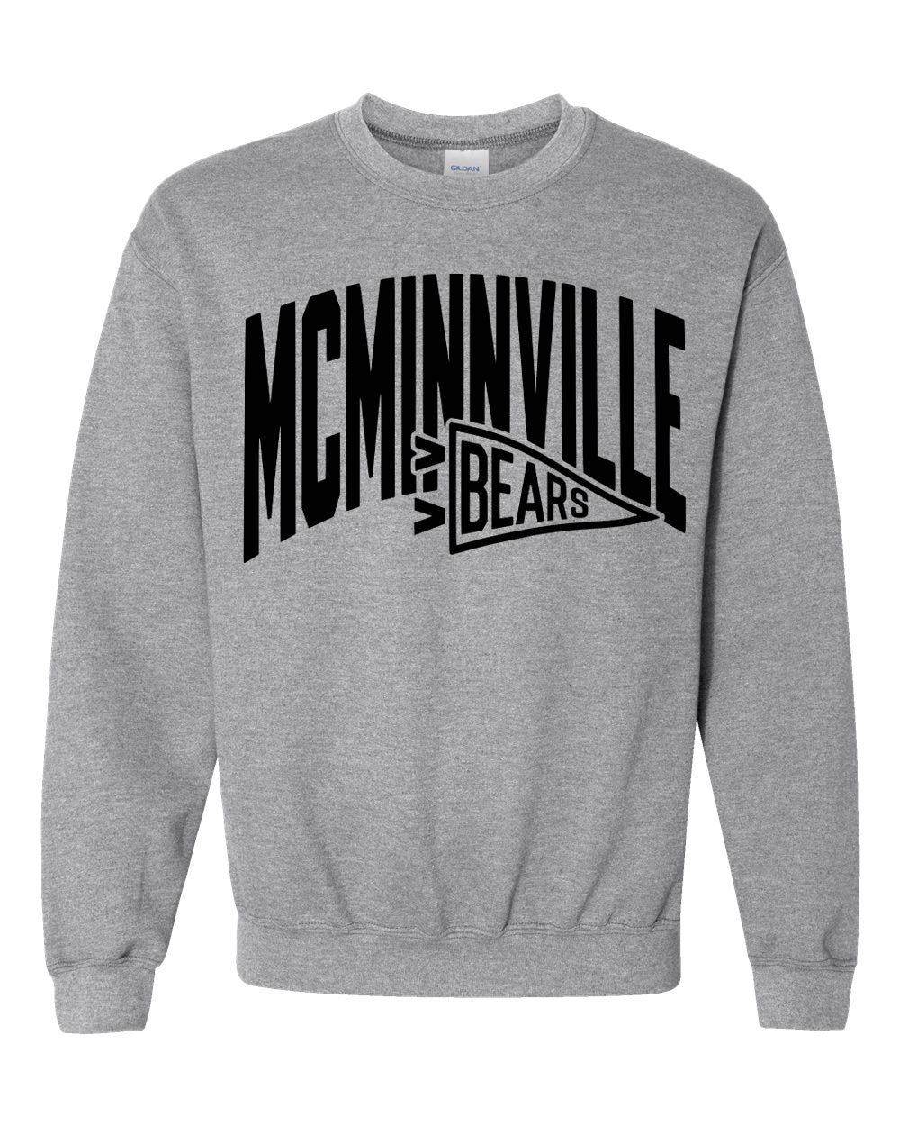 Flag/Mascot Head Crewneck Fleece
