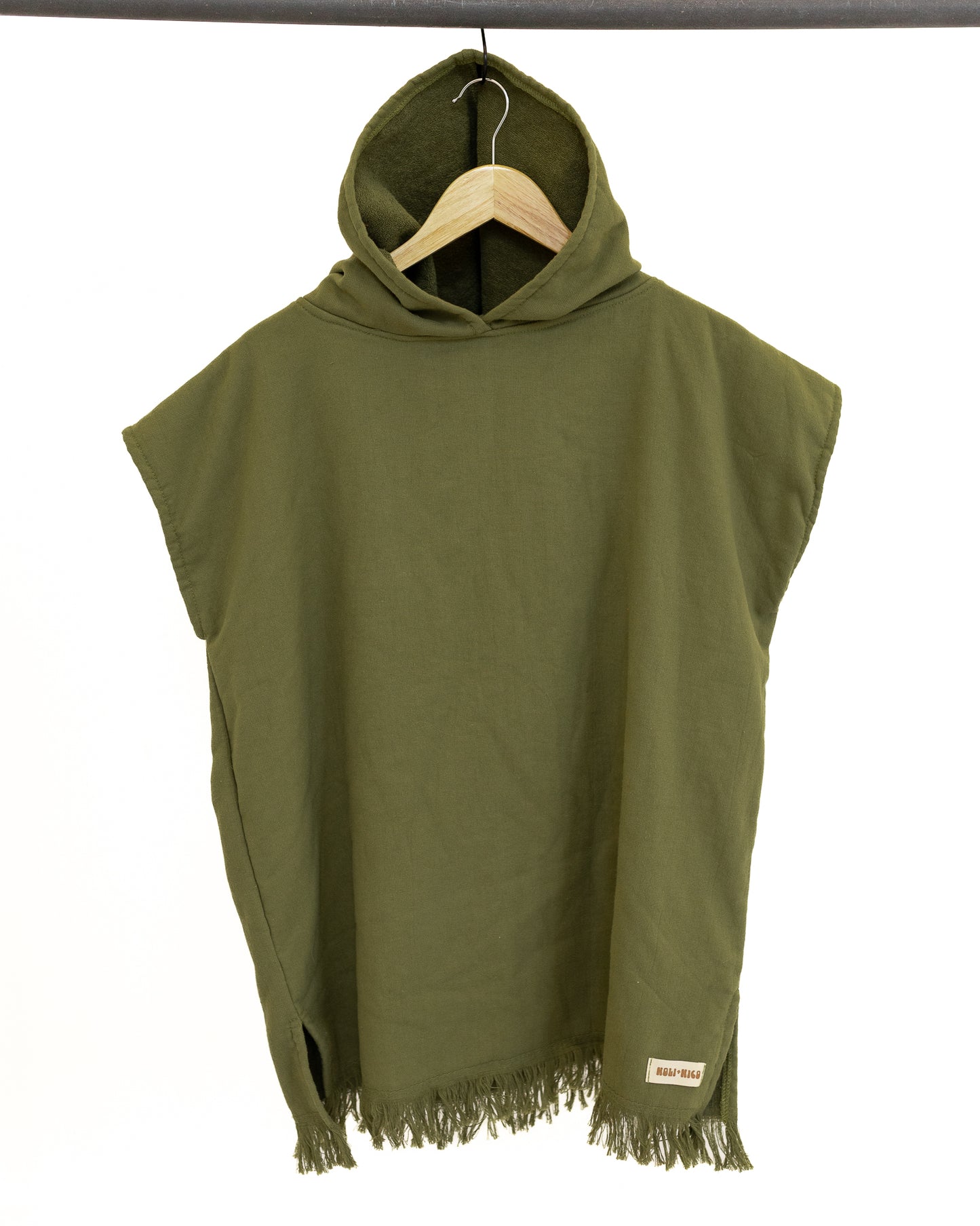 Kids Towel Poncho || Olive