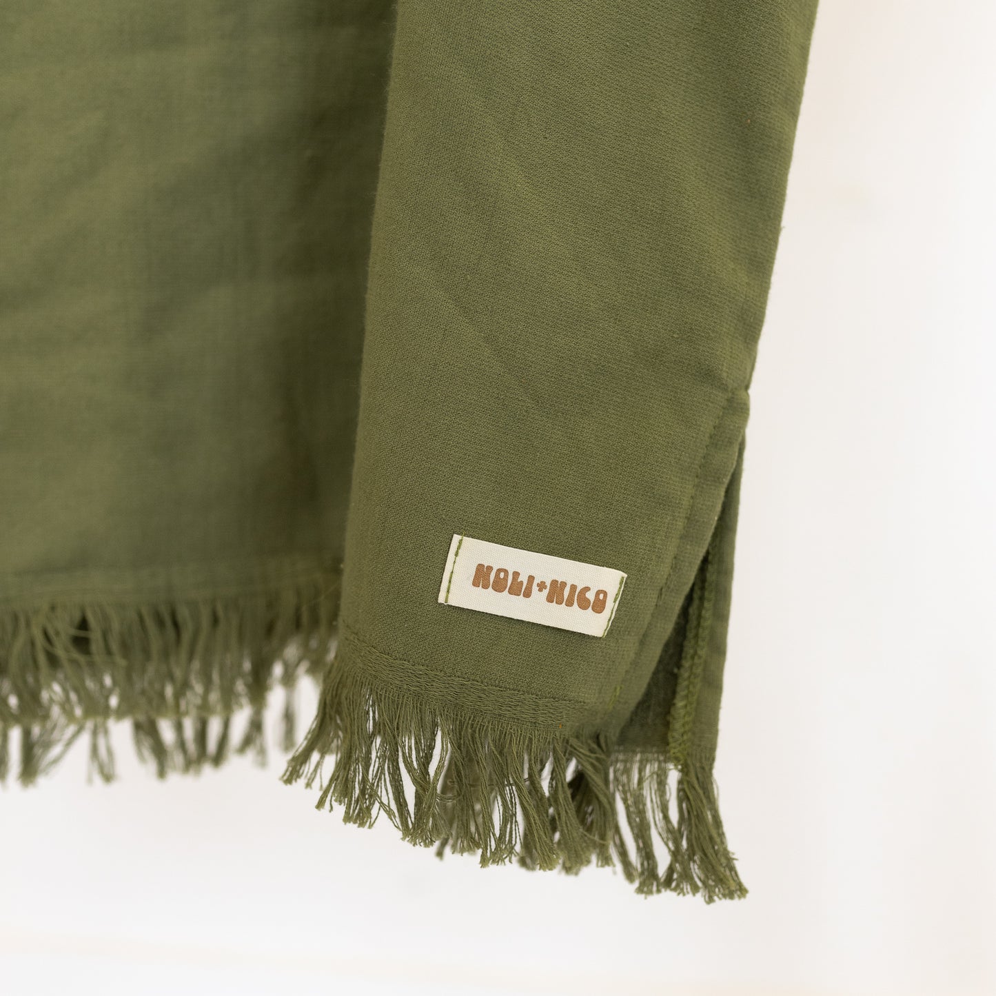 Kids Towel Poncho || Olive